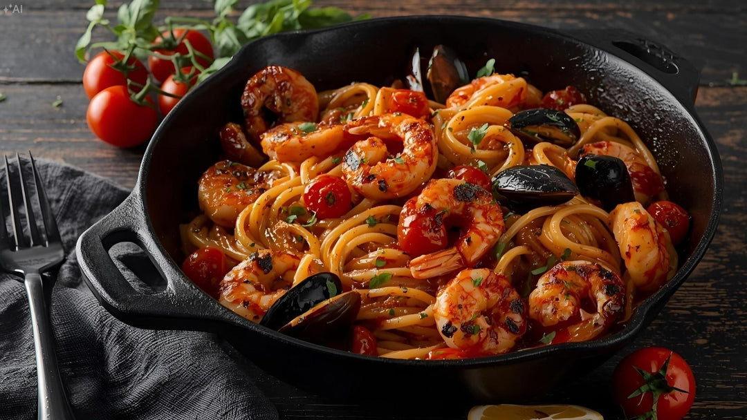 Meeresfrüchte-Pasta Spaghetti Frutti de Mare