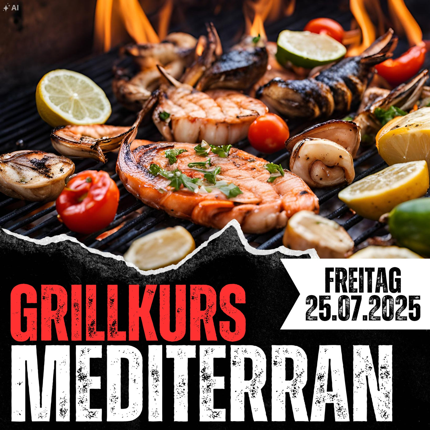 Grillkurs Mediterran am 25.07.2025